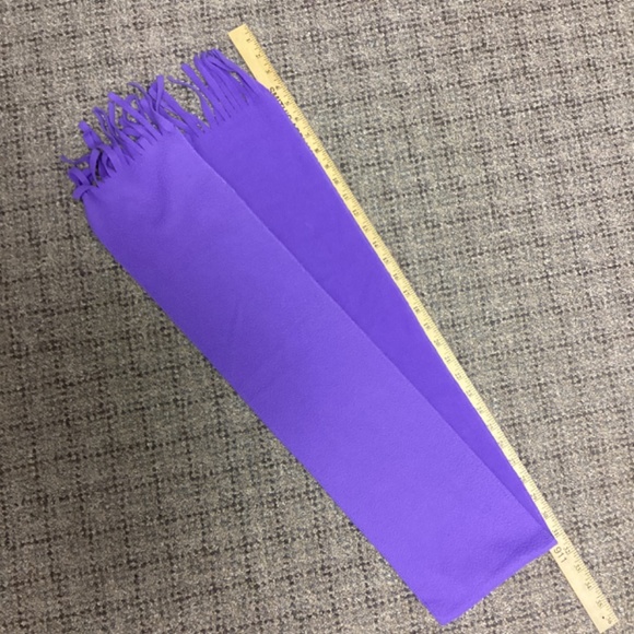 $1 Bundled * Girls Purple Grape Colored Fleece Scarf - Picture 6 of 8